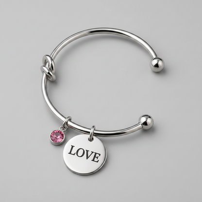 Bridesmaid Armband mit LOVE Anhänger als Brautjungfern Geschenk für Hochzeit und JGA