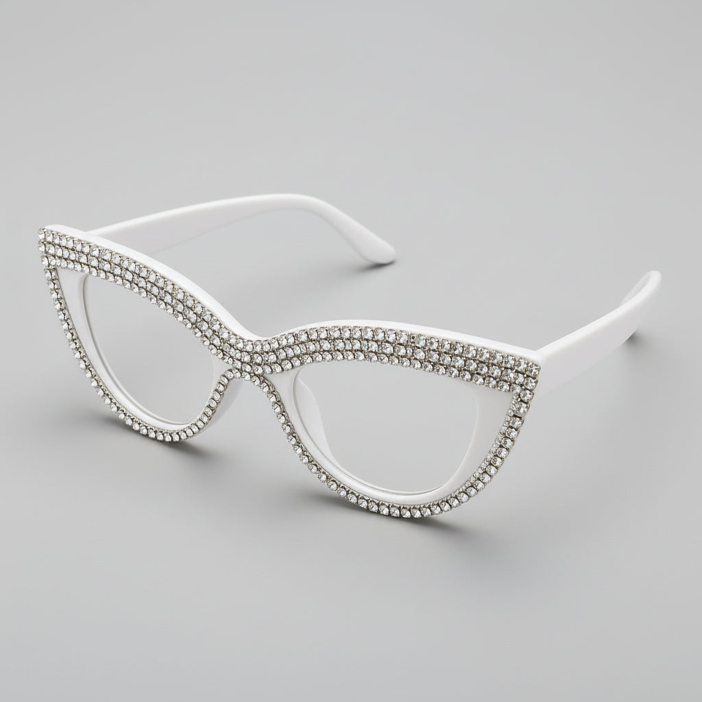 Bride Sonnenbrille mit Strassbesatz für Beach JGA, Bachelorette Party und Flitterwochen